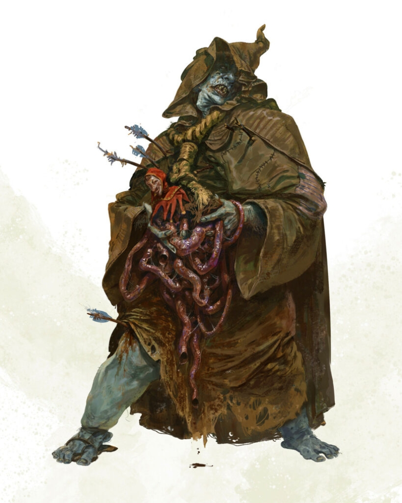 Aesthetics of the disgusting: infernal monsters by artist Filipe Paluso