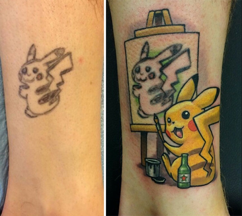 All is not lost: brilliant examples of correcting unsuccessful tattoos