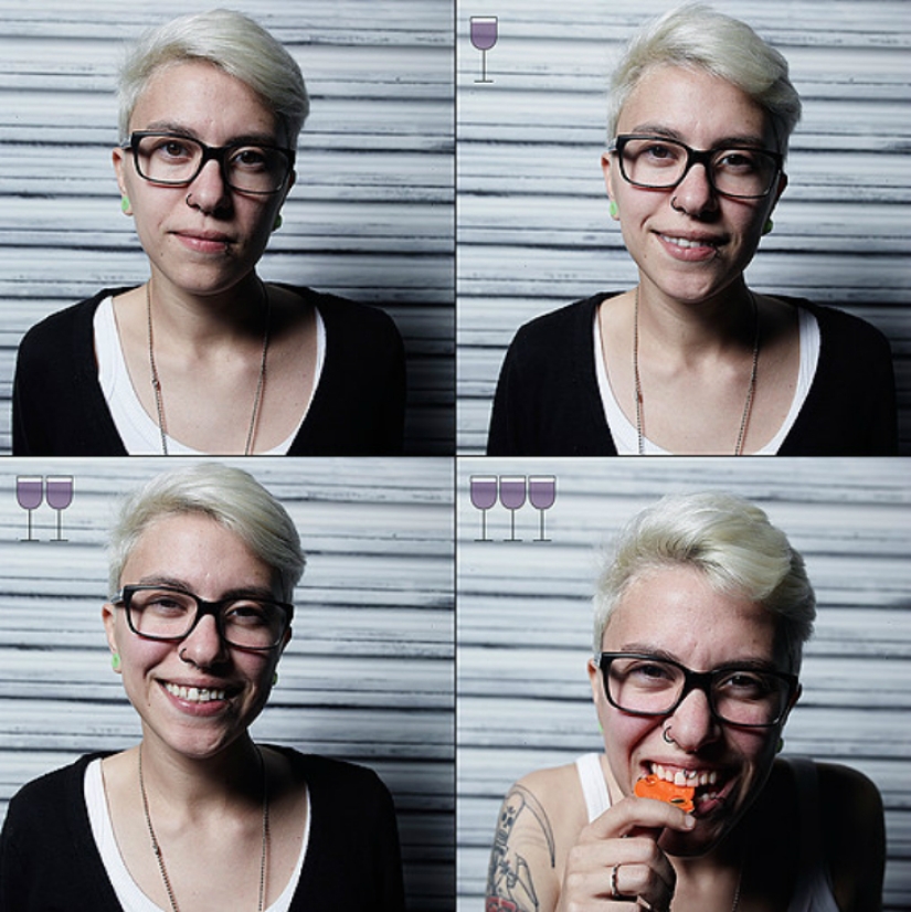 All shades of drunken: face and after a few drinks All shades of drunken: face and after a few drinks