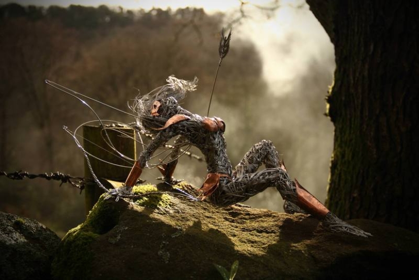 Amazing steel wire sculptures