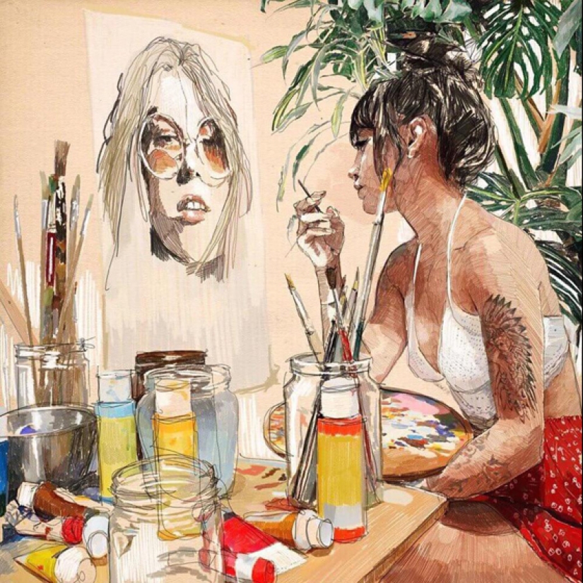 Ambiente soleado del artista Tito Merello Vilar