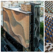 An architect from Iran has created a parametric wall of rotating bricks An architect from Iran has created a parametric wall of rotating bricks