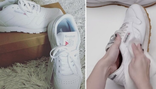 An easy way to restore sneakers to their former whiteness in a matter of minutes