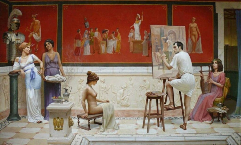 Ancient history in the incredible paintings of Bruno Vepkhvadze