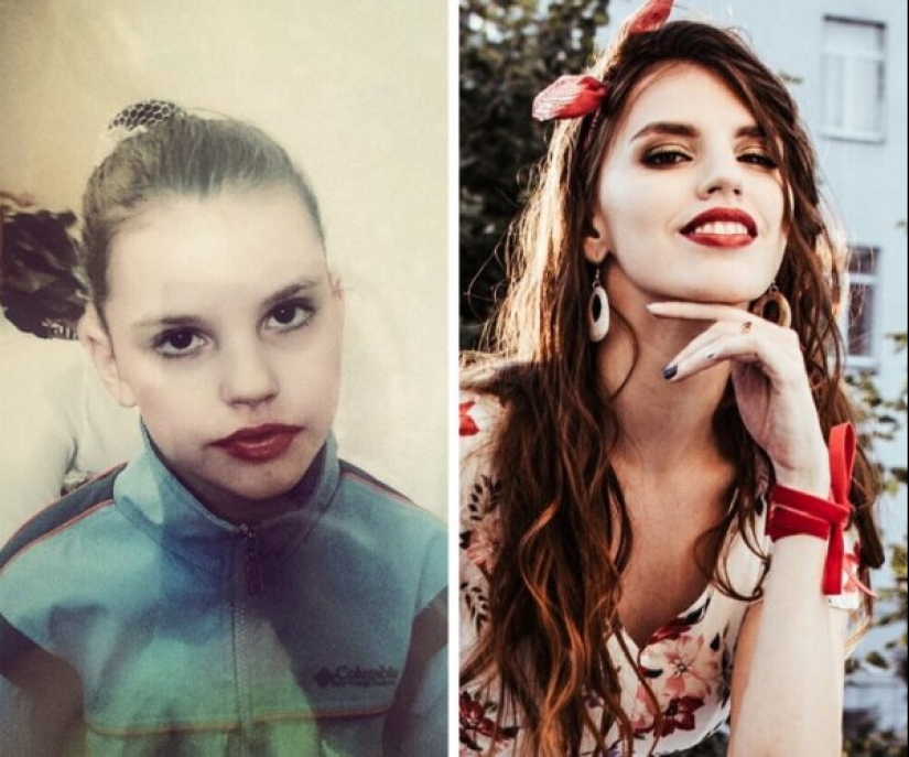 And the girl has matured: 22 girls have shown that they have changed in just a few years
