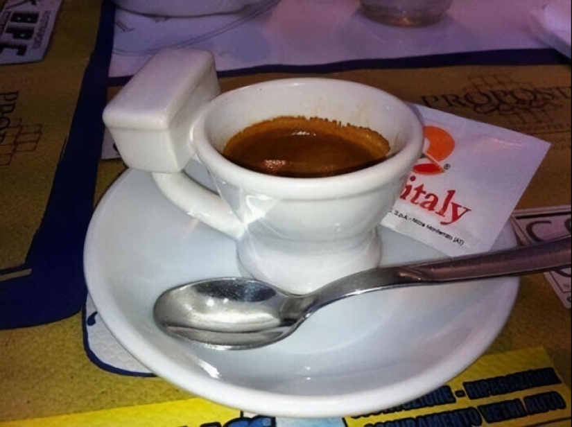 And what, on a plate it was impossible? 30 examples of too unusual serving of dishes