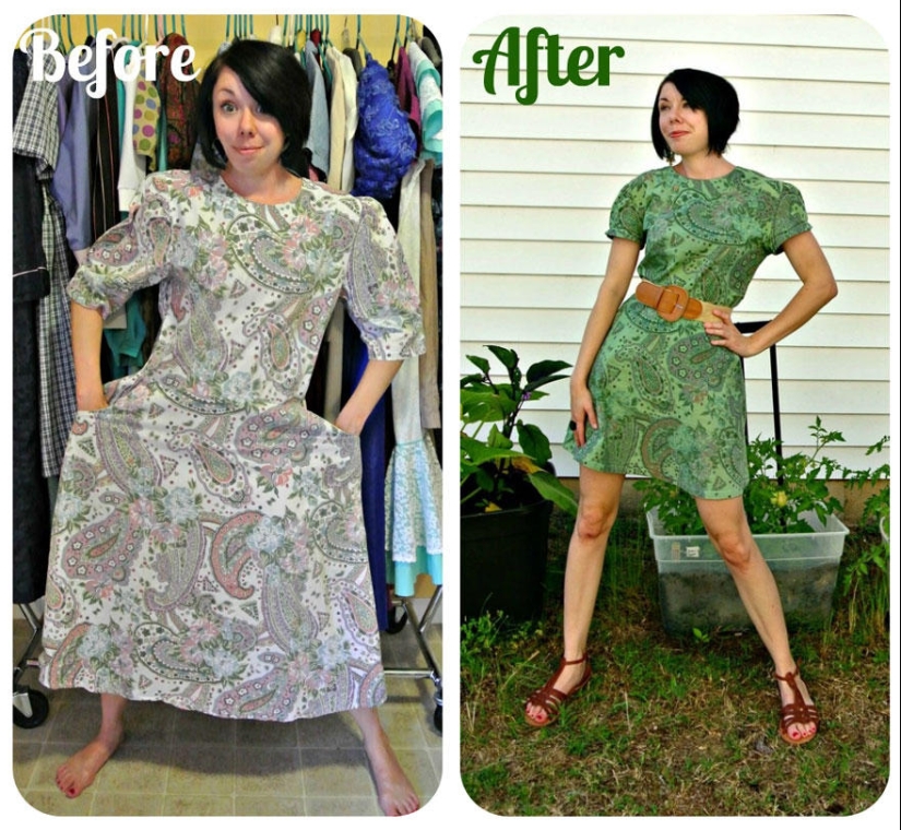 Antes y después: sorprendentes transformaciones de la ropa de segunda mano