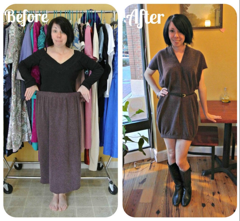 Antes y después: sorprendentes transformaciones de la ropa de segunda mano