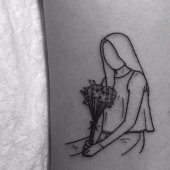 Anything extra: 20 cool tattoos from the master of minimalism from South Korea Anything extra: 20 cool tattoos from the master of minimalism from South Korea