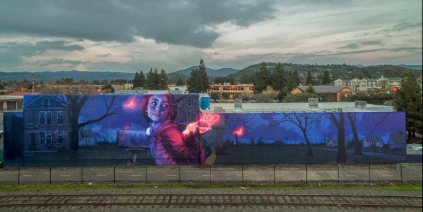 Arte urbano a gran escala y brillante de la artista polaca Natalia Rak Arte urbano a gran escala y brillante de la artista polaca Natalia Rak