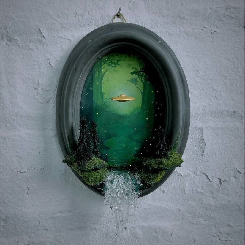 Artist Builds Fantastical Dioramas That Look Straight Out Of A Sci-Fi Fairytale