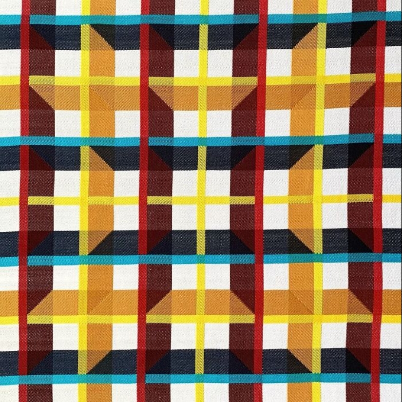 Artist Crafts Hypnotic Geometric Textiles That Appear 3D