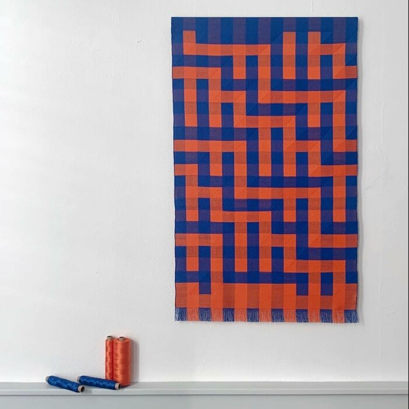 Artist Crafts Hypnotic Geometric Textiles That Appear 3D