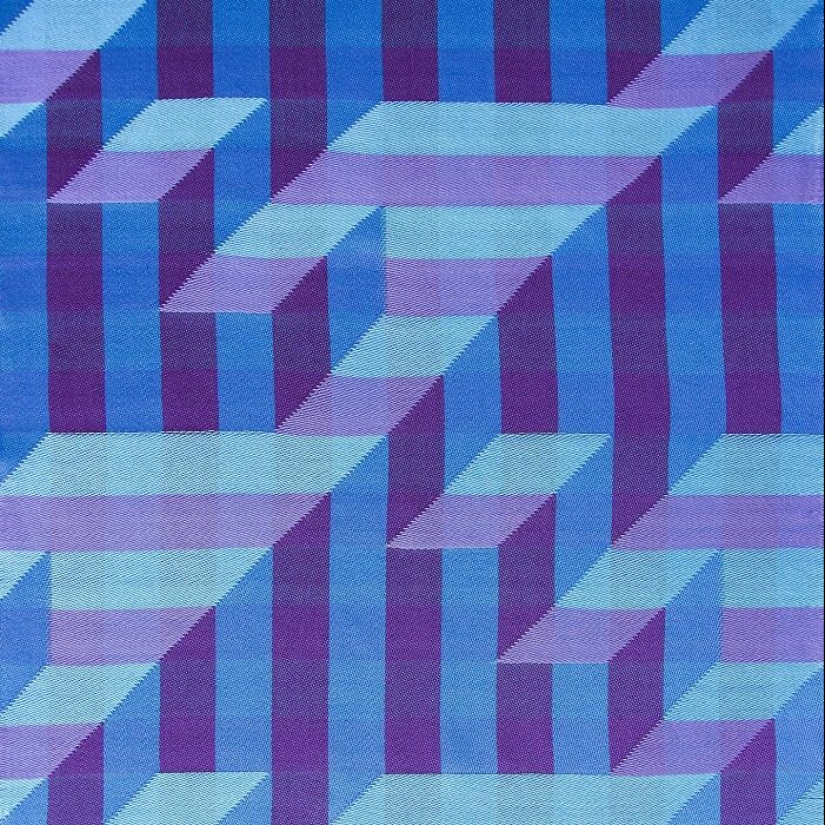 Artist Crafts Hypnotic Geometric Textiles That Appear 3D