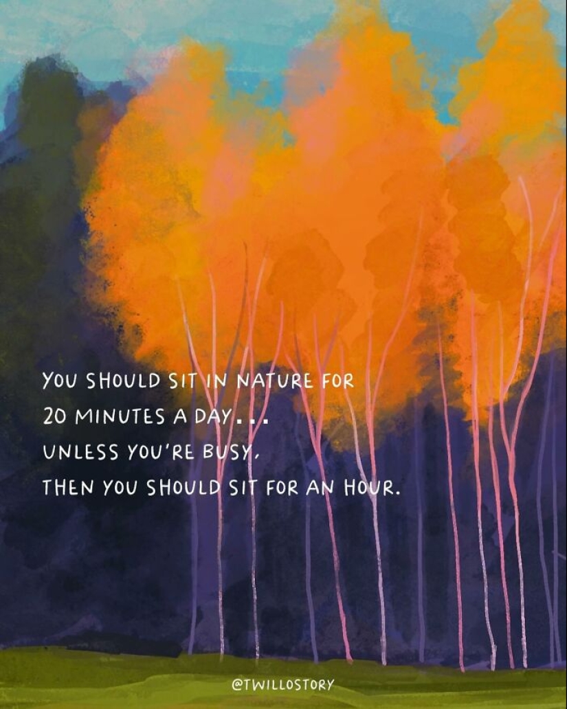 Artist Creates Uplifting Illustrations For Mental Wellness And Positivity