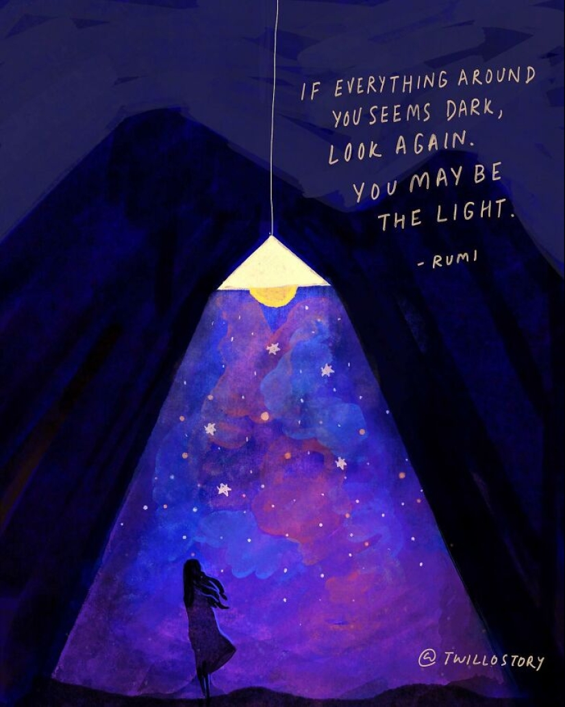 Artist Creates Uplifting Illustrations For Mental Wellness And Positivity