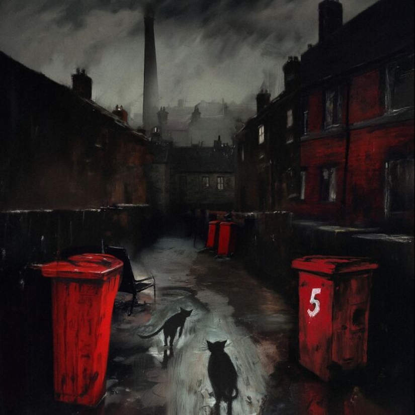 Artist Paints Dark And Creepy Scenes Inspired By Industrial Decay And Folklore
