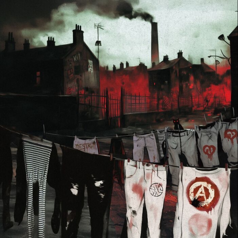 Artist Paints Dark And Creepy Scenes Inspired By Industrial Decay And Folklore
