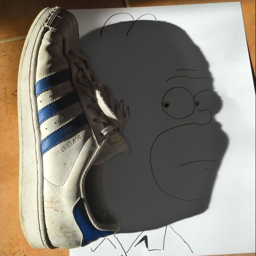 Artist Transforms Shadows Of Everyday Objects Into Illustrations Artist Transforms Shadows Of Everyday Objects Into Illustrations