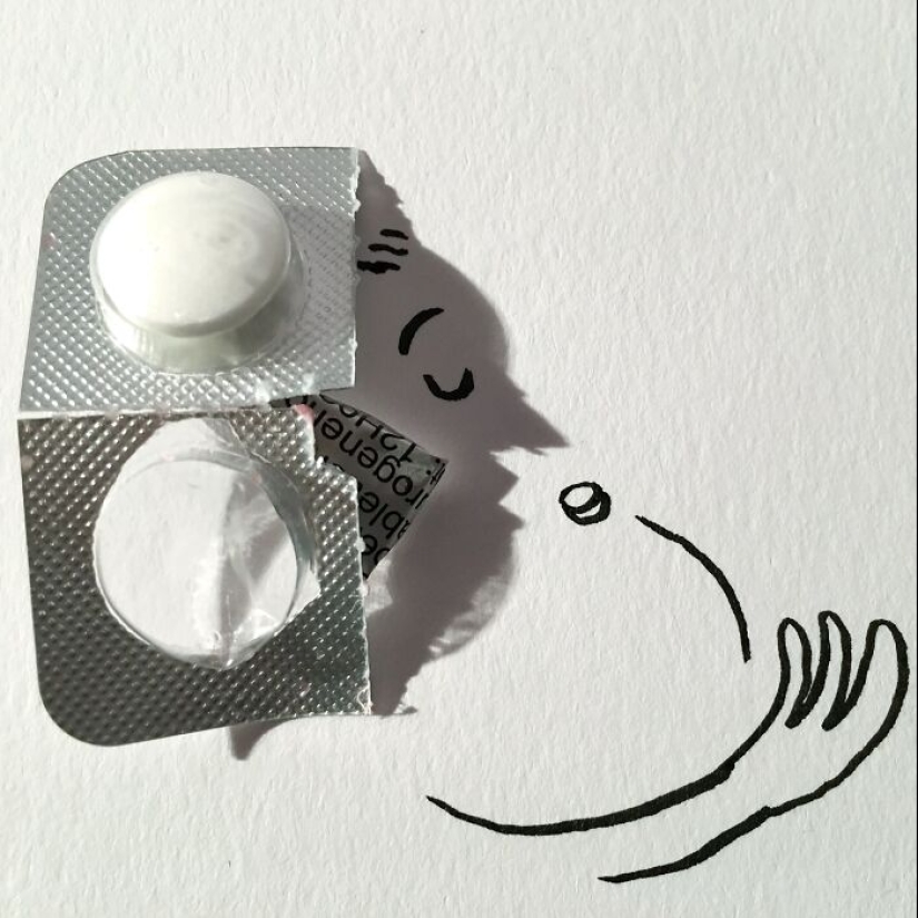 Artist Transforms Shadows Of Everyday Objects Into Illustrations Artist Transforms Shadows Of Everyday Objects Into Illustrations