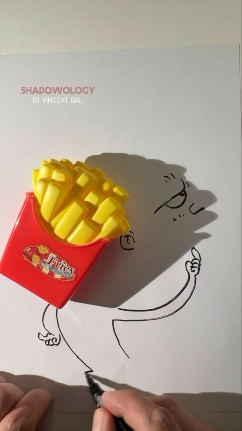 Artist Transforms Shadows Of Everyday Objects Into Illustrations Artist Transforms Shadows Of Everyday Objects Into Illustrations
