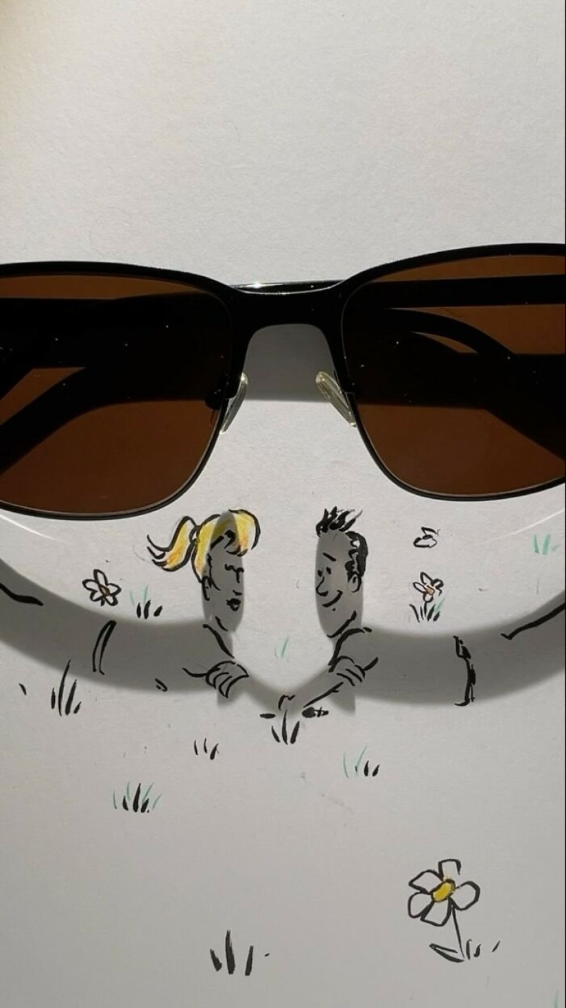 Artist Transforms Shadows Of Everyday Objects Into Illustrations Artist Transforms Shadows Of Everyday Objects Into Illustrations