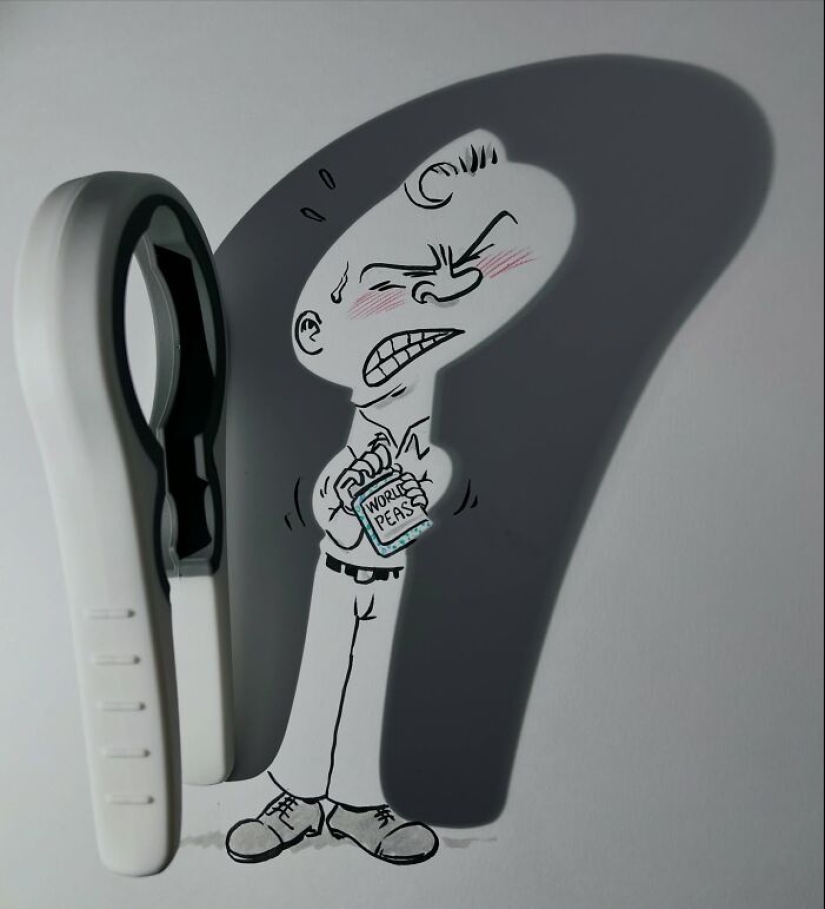Artist Transforms Shadows Of Everyday Objects Into Illustrations Artist Transforms Shadows Of Everyday Objects Into Illustrations