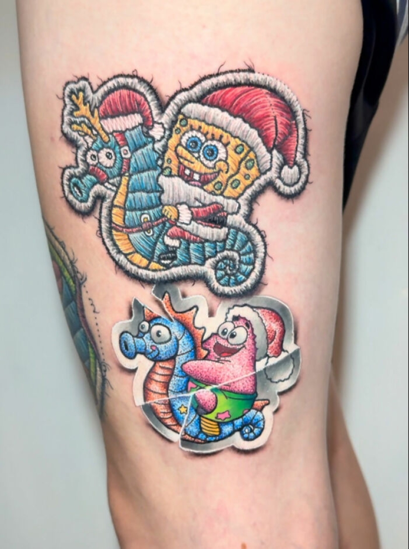 Artista del tatuaje crea tatuajes bordados de aspecto realista y aquí están sus 15 mejores trabajos
