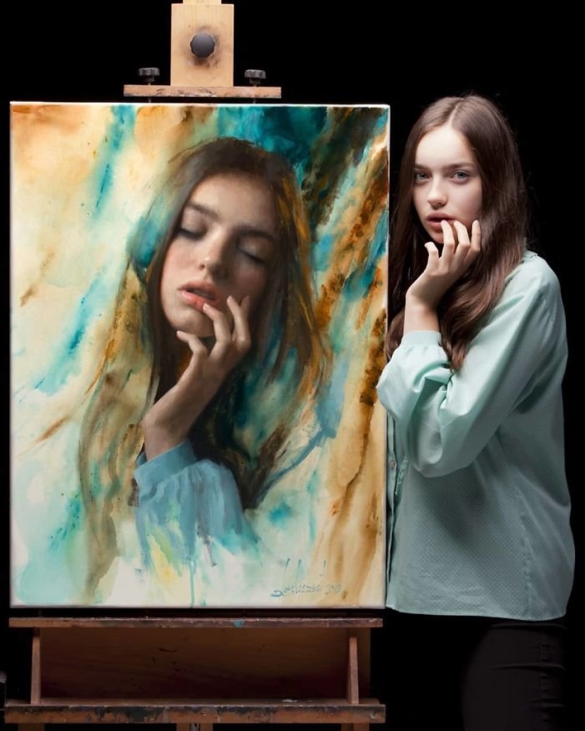 Artista polaco Damian Likhosherst y su increíblemente precisa retratos de