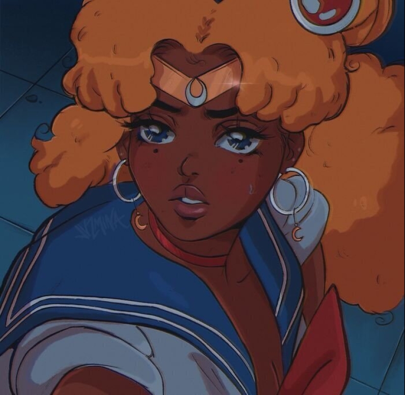 Artistas ilustradores decidió tomar una nueva mirada a Sailor moon