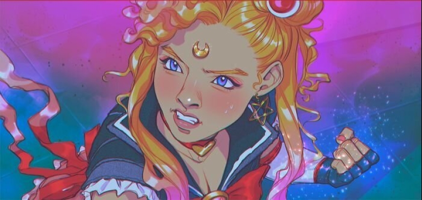 Artists-illustrators decided to take a new look at Sailor moon Artists-illustrators decided to take a new look at Sailor moon