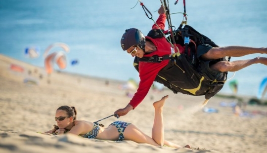 As not to frighten the men on the beach with their outfit and not become the object of ridicule