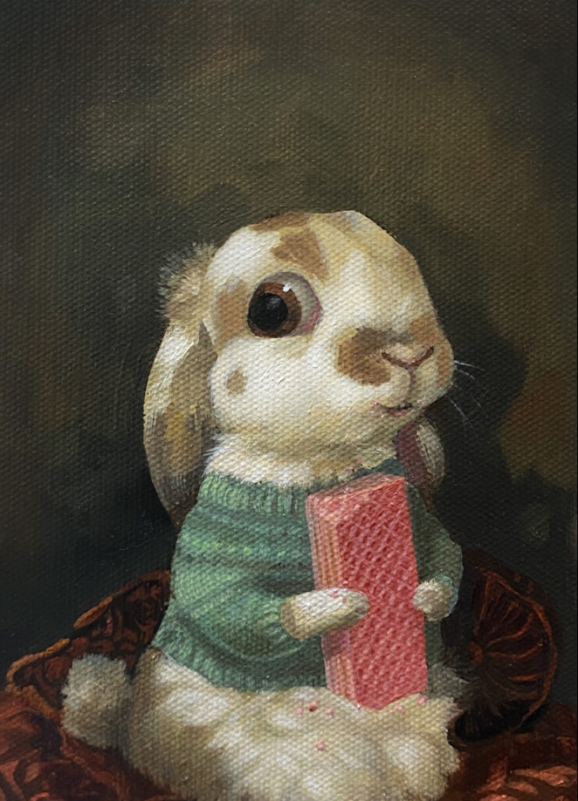 Aspectos inesperados de la vida animal en las pinturas de Alison Friend Aspectos inesperados de la vida animal en las pinturas de Alison Friend