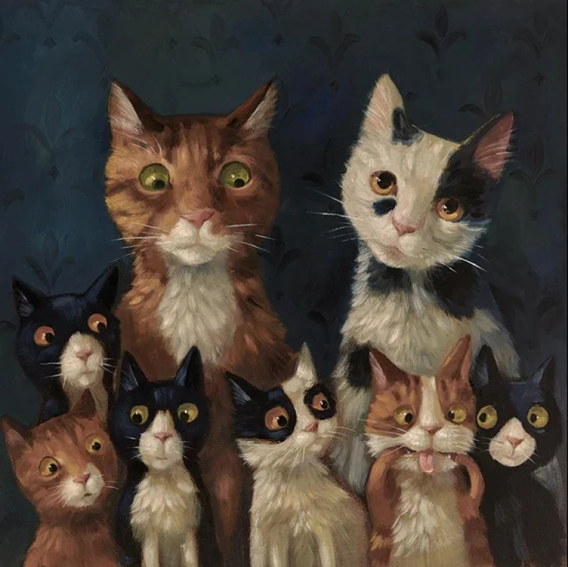 Aspectos inesperados de la vida animal en las pinturas de Alison Friend Aspectos inesperados de la vida animal en las pinturas de Alison Friend