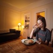 At dinner - how modern New Yorkers consume their food At dinner - how modern New Yorkers consume their food