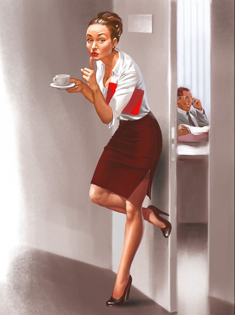 Awesome "Soviet" pin-up of Valeria Barykina Awesome "Soviet" pin-up of Valeria Barykina