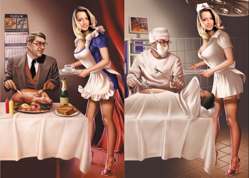 Awesome "Soviet" pin-up of Valeria Barykina Awesome "Soviet" pin-up of Valeria Barykina