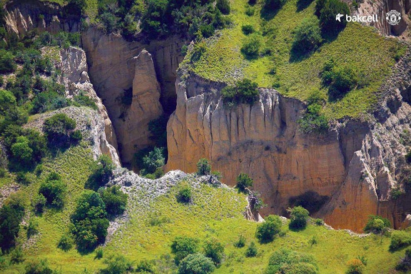 Azerbaiyán a vista de pájaro Azerbaiyán a vista de pájaro