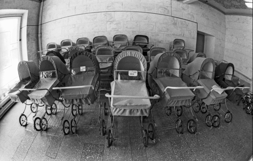 Baby strollers from different eras, striking with their crazy design