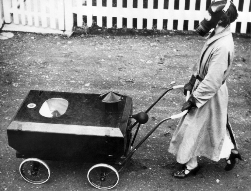 Baby strollers from different eras, striking with their crazy design