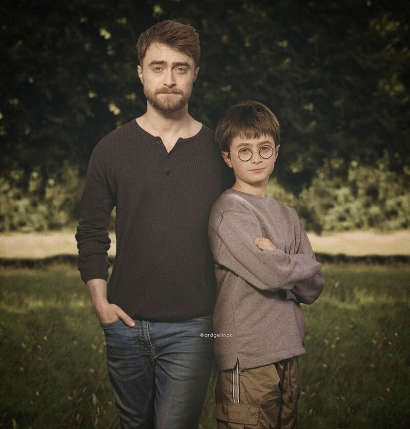 Back to the past: photos of celebrities with ourselves in childhood, adolescence, youth
