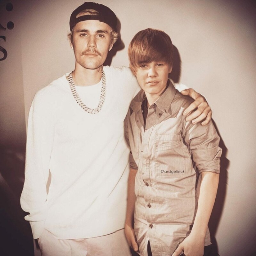 Back to the past: photos of celebrities with ourselves in childhood, adolescence, youth
