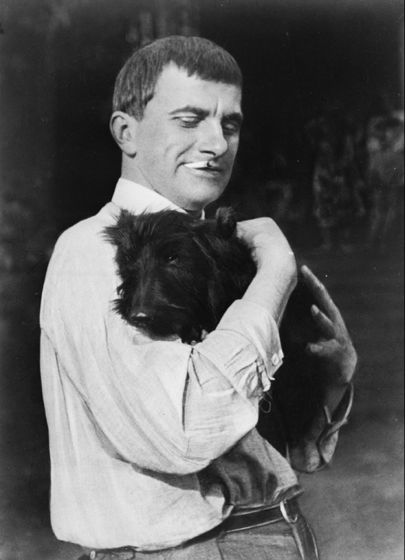 Behind every great man is a great dog