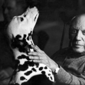 Behind every great man is a great dog