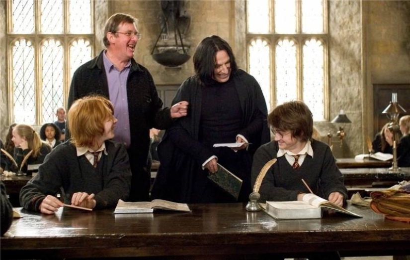 Behind-the-scenes laughter between takes