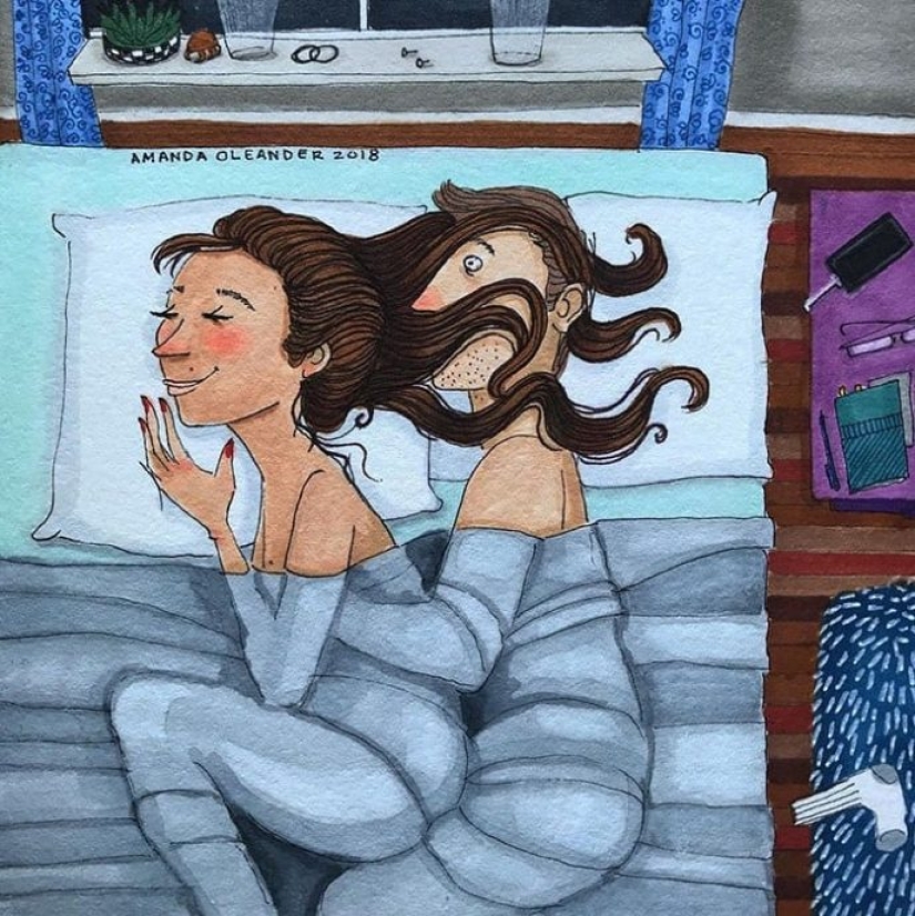 Behind the scenes of love: an American artist paints a real relationship