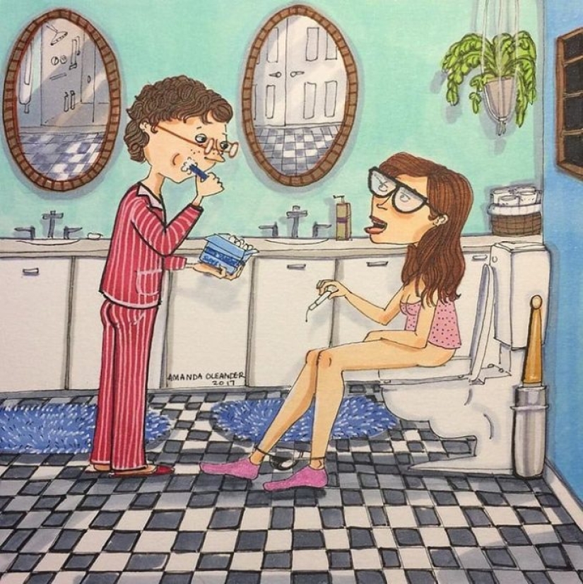 Behind the scenes of love: an American artist paints a real relationship