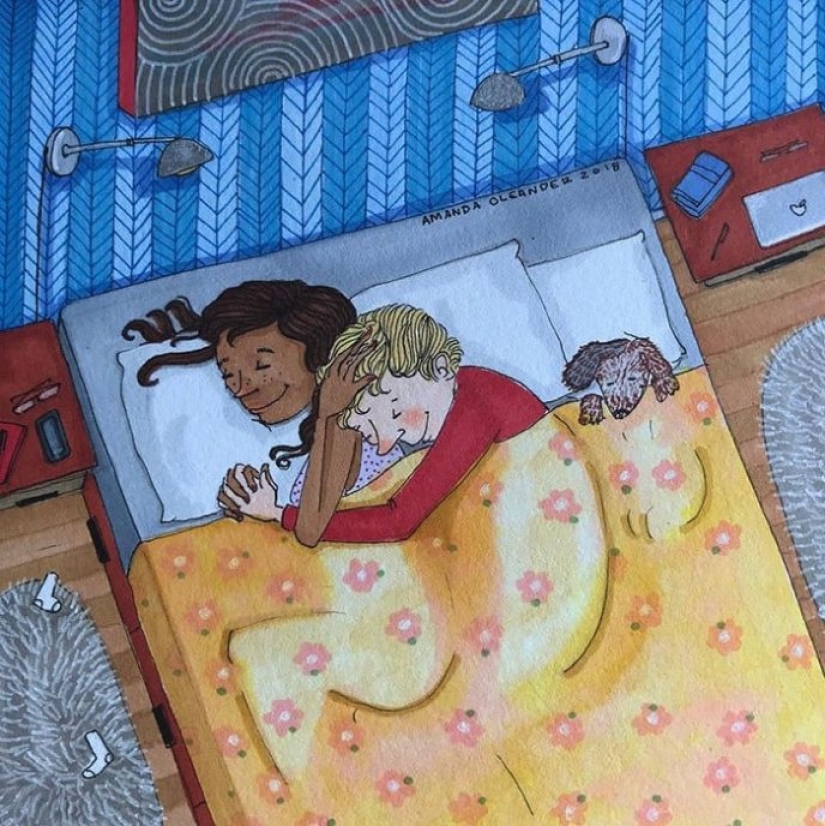 Behind the scenes of love: an American artist paints a real relationship