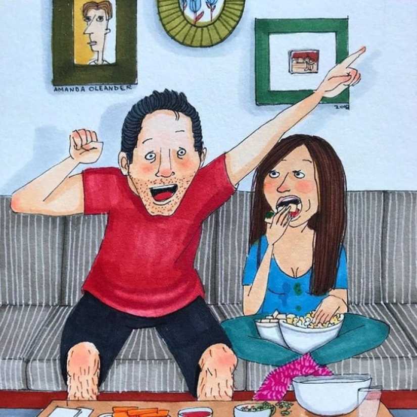 Behind the scenes of love: an American artist paints a real relationship