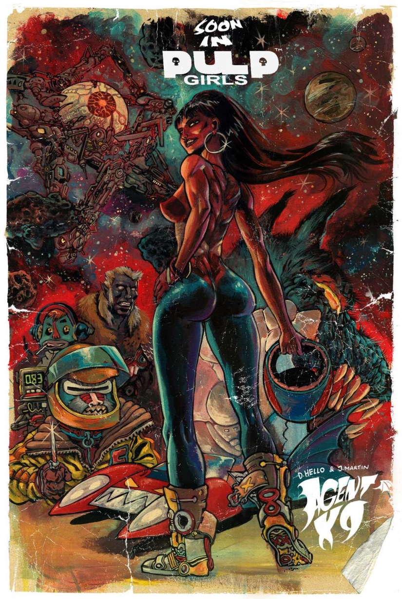 Belleza, mutantes y el thrash-ficción arte de Ralph Nisa